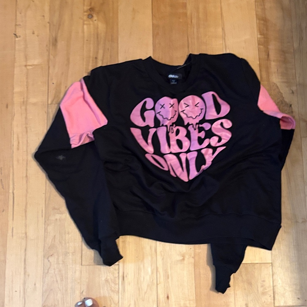 Fashion Nova Black and Pink Kids Jacket